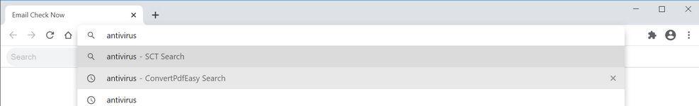 Image: Chrome browser is redirected to ShortcutTab