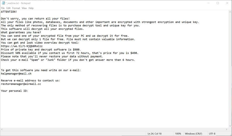 Image: BOOP ransomware
