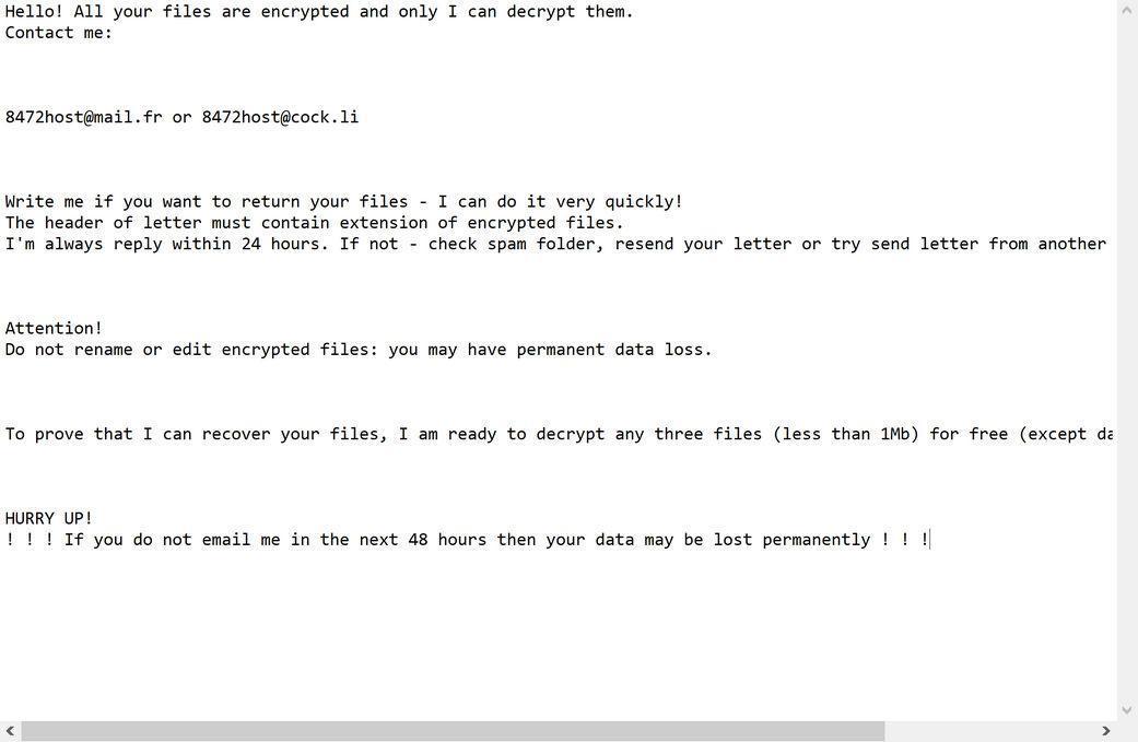 Image: Gvlbsjz ransomware