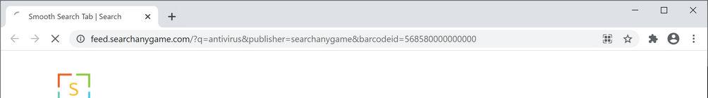 Image: Chrome browser is redirected to SearchAnyGame Search