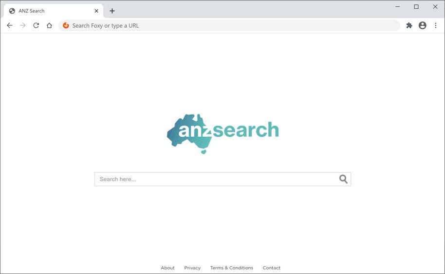 Bild: Der Chrome-Browser wird zu Anzsearch.com.au umgeleitet
