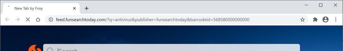 Image: Chrome browser is redirected to FunSearchToday Search