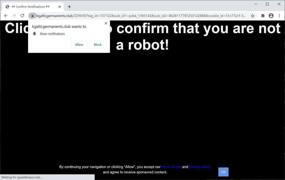 Image: Chrome browser is redirected to Superduniya.com