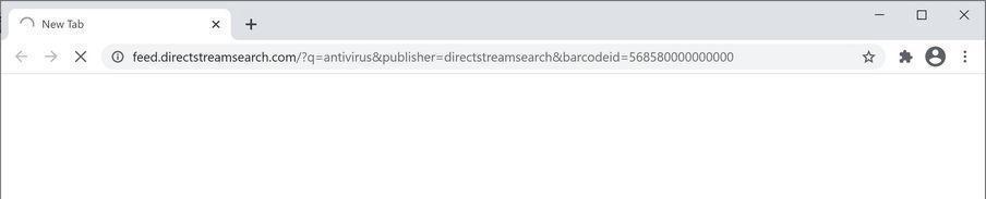 Image: Chrome browser is redirected to DirectStreamSearch Search