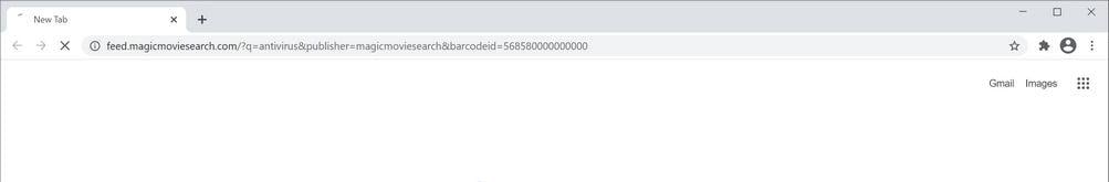 Image: Chrome browser is redirected to MagicMovieSearch Search