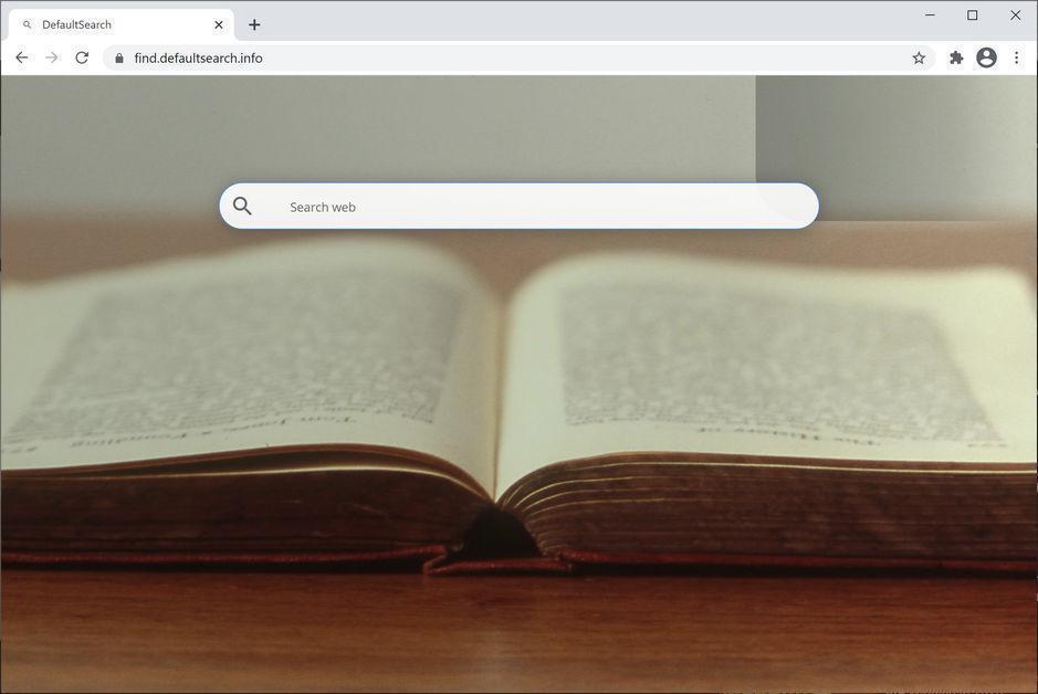 Image: Chrome browser is redirected to Find.defaultsearch.info