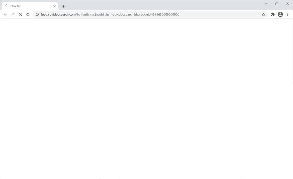  Image: Chrome browser is redirected to CoVideoSearch Search