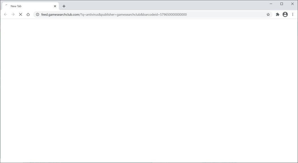 Image: Chrome browser is redirected to GameSearchClub Search