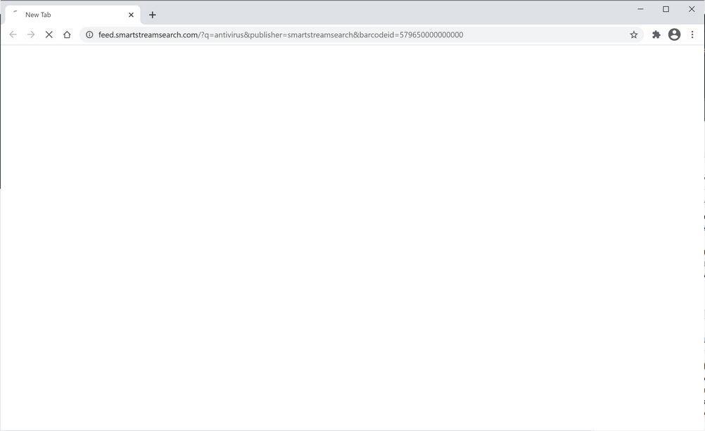 Image: Chrome browser is redirected to SmartStreamSearch Search
