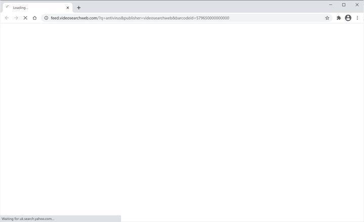 Image: Chrome browser is redirected to VideoSearchWeb Search