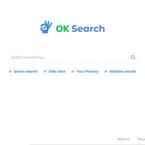 Image: Chrome browser is redirected to Oksearch.org