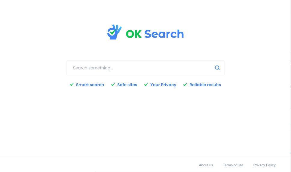 Image: Chrome browser is redirected to Oksearch.org