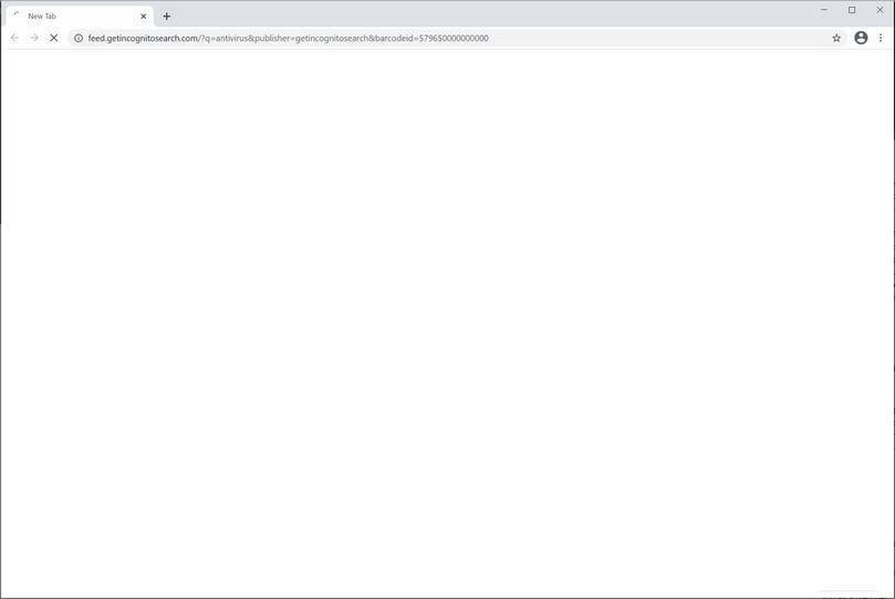 Image: Chrome browser is redirected to GetIncognitoSearch Search