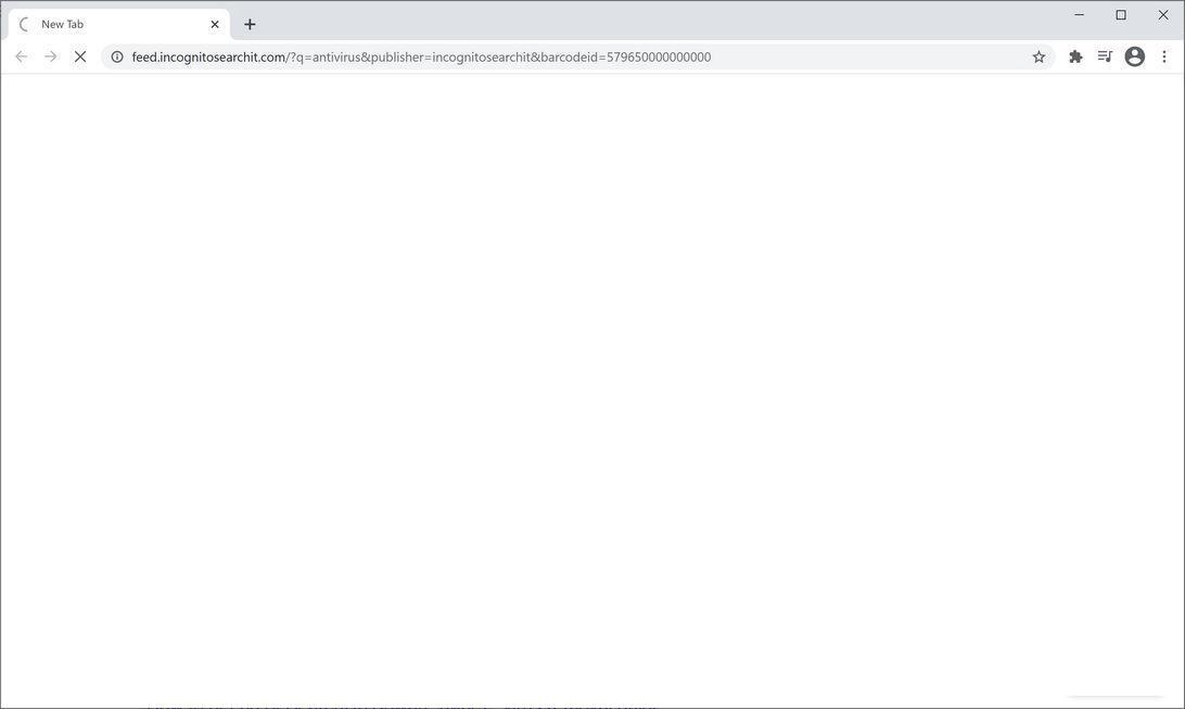 Image: Chrome browser is redirected to IncognitoSearchIt Search[