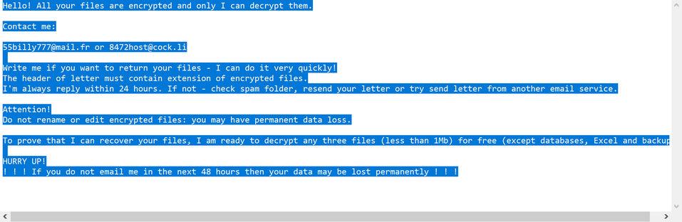 Image: Cwkkbzomdxj ransomware