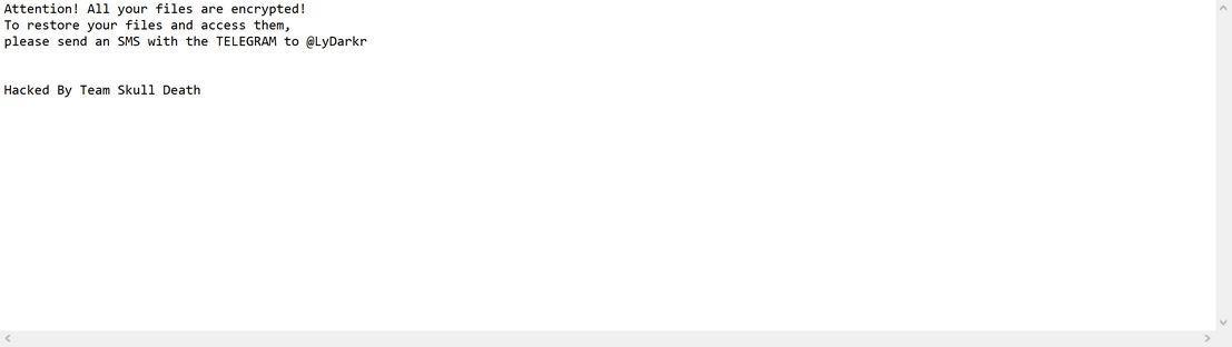 Image: LyDarkr ransomware