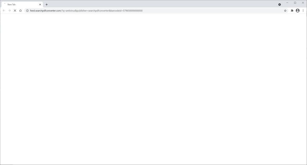 Image: Chrome browser is redirected to SearchPDFConverter Search