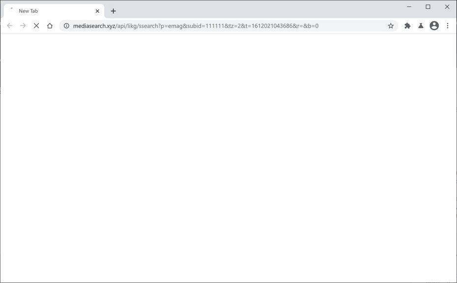 Image: mediasearch.xyz browser hijacker