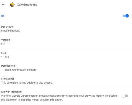 Image: searchwebs.xyz browser hijacker extension