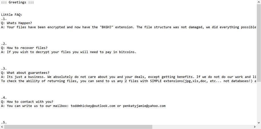 Image: BKGHJ ransomware