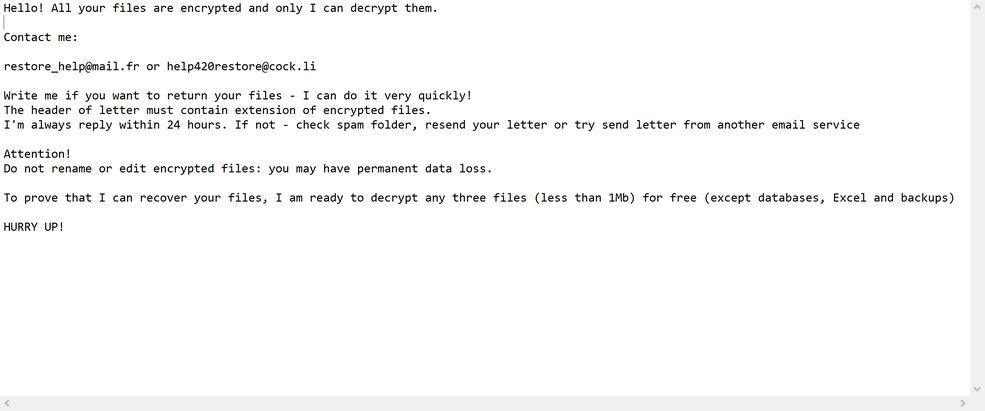 Image: Ovmajxwemfs ransomware note