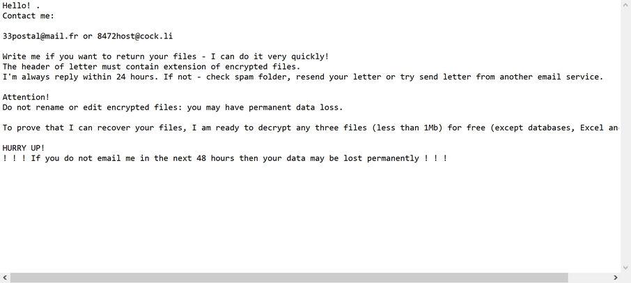 Image: Yulnedxmo ransomware