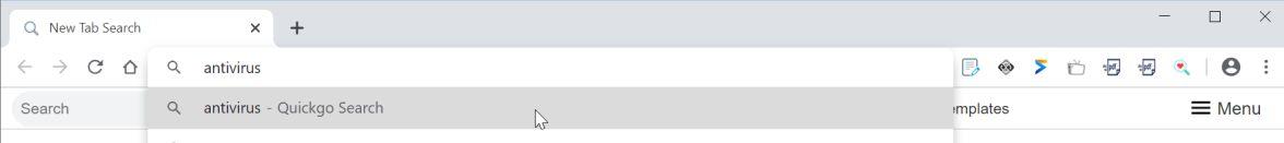 Image: quickgosearch.com browser hijacker