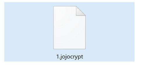Image: JoJoCrypt ransomware