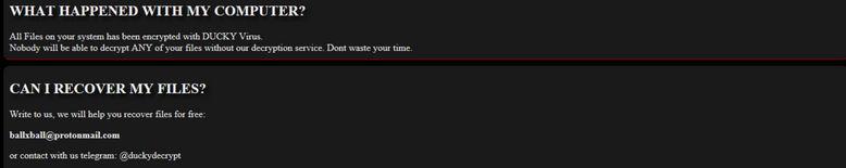 Image: Ducky ransomware