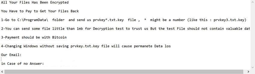 Image: [Decryption.n@criptext.com][ID].Arm ransomware