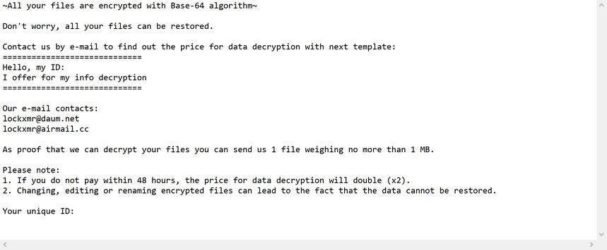 Image: [XMRLocker] ransomware