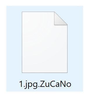 Image: ZuCaNo ransomware