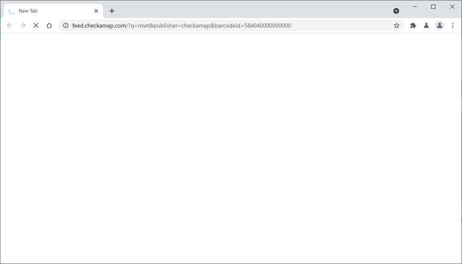 Bild: Chrome-Browser wird über die CheckaMap-Suche umgeleitet