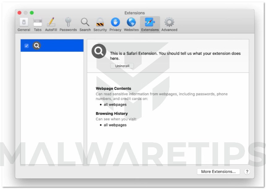 Image: TypeCharacter Mac Adware