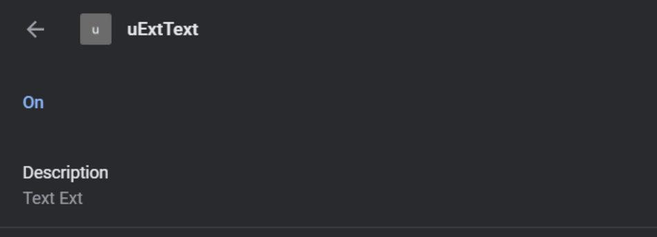 Image: uExtText Chrome extension