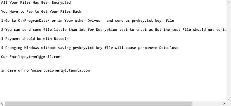 Image: CRM ransomware note