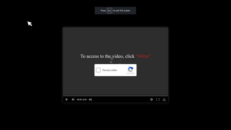 Image: Chrome browser is redirected to New.vip4u.ml