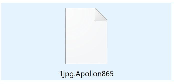 Image: Apollon865 ransomware