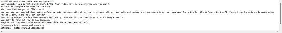 Image: EveRed ransomware