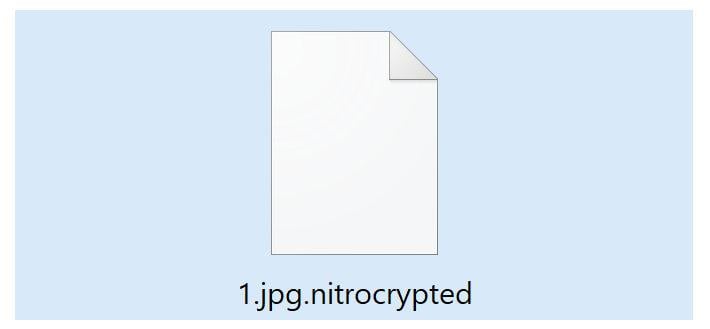 Image: Nitrocrypted ransomware