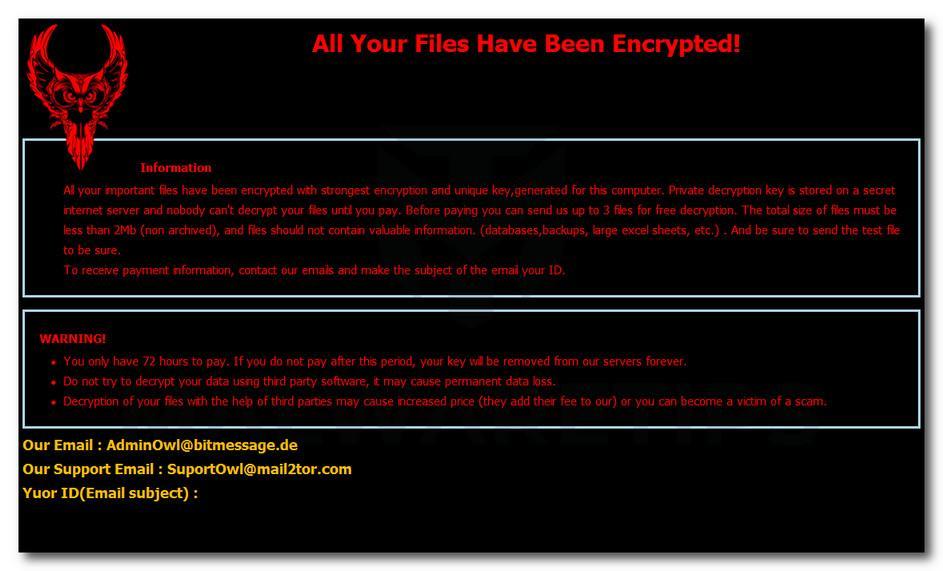 Image: OwL ransomware