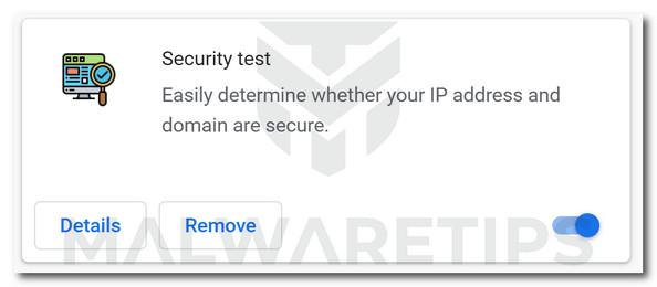  Image: Security Test Chrome extension