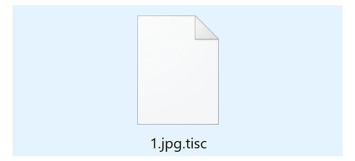 Image: TISC file encrypted