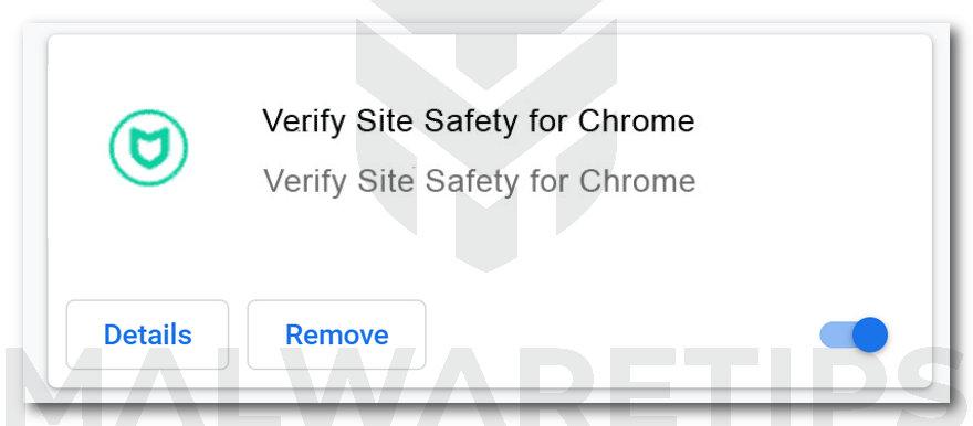 Bild: Site-Sicherheit für Chrome-Erweiterung überprüfen