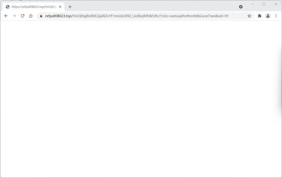 Remove Refpa908023.top pop-up ads (Virus Removal Guide) 1 Image: Chrome browser is redirected to Refpa908023.top