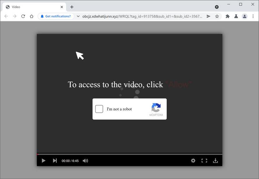  Image: Chrome browser is redirected to Xdwhatijunn.xyz