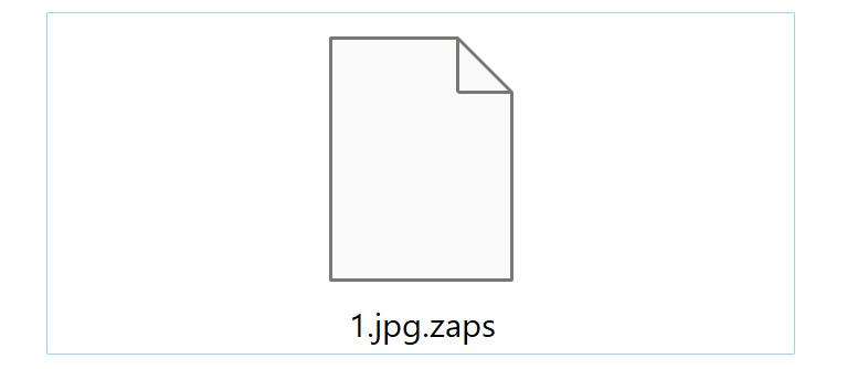 Image: ZAPS file encrypted