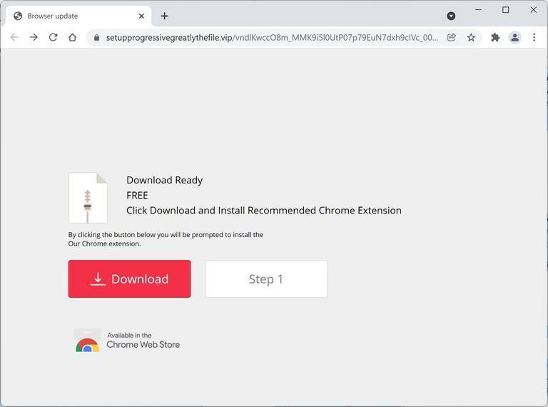 Image: Malicious advertisement distributing Chrome Protect — Smart Search extension