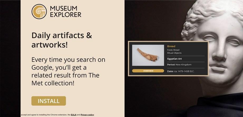 Image: Museum Explorer Chrome extension