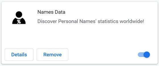 Image: Names Data Chrome extension